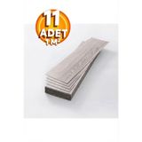 BienHome 11 Adet, 60x15 Cm 1 m² Açık Gri Meşe, Gri-Bej Tonlarında Esnek Yıkanabilir Kesilebilir Silinebilir Zemin Duvar Parke Yer Döşemesi Kendinden Yapışkanlı PVC Zemin Kaplaması -Z003