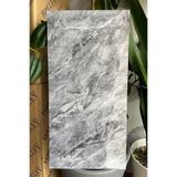 BienHome 30x60 Cm Gri Mermer Desenli Kendinden Yapışkanlı Seramik Köpük Banyo WC Kaplama PVC Duvar Paneli