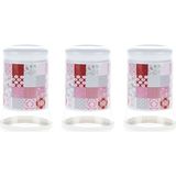 Biev 1100 ml Patchwork 3'lü Kavanoz Seti