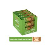 Bifa 2000 Antep Fıstıklı Kremalı Sandviç Bisküvi 500gr x 12 Adet