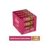 Bifa 2000 Çilekli Kremalı Sandviç Bisküvi 500gr x 12 Adet