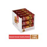 Bifa 2000 Kakaolu Kremalı Sandviç Bisküvi 500 gr x 12 Adet