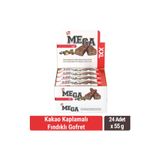 Bifa Mega Kaplamalı Fındıklı Kakao Kremalı Gofret 55 gr x 24 Adet