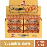 Bifa Susamlı Bisküvi 70 gr x 24 Adet