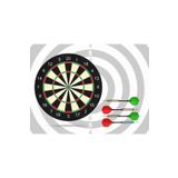 Bifirsat Çift Taraflı Dart Pano ve 4 Adet Dart Oku Oyun Seti 28.5 cm