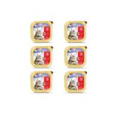 Biftek (Sığır) Etli Pate Kısırlaştırılmış Ve Yetişkin Kedi Yaş Maması 100 Gr X 6 Adet