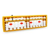 Big Bear House DMHMXZ Abaküs, Soroban, Yetişkinler için Abaküs, Sıfırlama Düğmesi, Rakamlar ve Eğitici Öğrenme Aracı ile Matematik için Profesyonel 13 Sütun Abaküs (9.8 inç)
