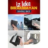Big Bear İz Bırakmayan Sihirli Temizlik Bezi; Mikrofiber Malzeme ile Pencere, Ayna, Araba Temizliği için