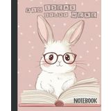 Big Ideas Start Here: A Fun Bunny-Themed Notebook for Smart and Creative Girls | School Journal for Writing, Notes, and Big Dreams | 120 Lined Pages | Large 7.5" x 9.25" Ruled Paper