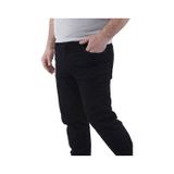 Big Jeans Siyah Klasik Fit Büyük Beden Yüksek Bel Boru Paça Erkek Kot Pantolon Siyah