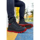 Big King Siyah Kırmızı Hydro Su Geçirmez Erkek Outdoor Trekking Bot - Siyah - Kırmızı
