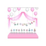 Big Party Meri Meri Prenses Asma Süs 10 Parça 2.8 Metre Ve Meri Meri Prenses Kürdan Set