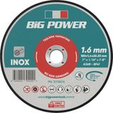 Big Power 180*1.6*22.23 Inox Kesme Taşı (5 Adet) - Mavi