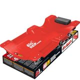 BIG RED TRP6240 Torin Şişirme Kalıplı Plastik Rolling Garaj/Mağaza Sarmaşık: 40 "Yastıklı Kafalıklı Mekanik Araba, Çift Takım Tepsileri ve 6 Tekerler, Kırmızı