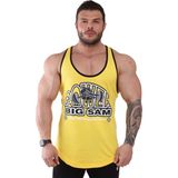Big Sam 2303 Fileli Erkek Sarı Fitness Antrenman Atleti