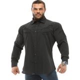 Big Sam Bol Kesim Gömlek Çıtçıtlı Big Sam 5007 - 2XL - 01-Siyah