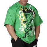 Big Sam Bol Kesim Tişört Big Sam 2599 - 2XL - Yeşil