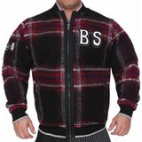 Big Sam Bordo Kışlık Yün Pilot Ceket Mont Big Sam 4067 - 2XL