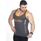 Big Sam Fitnesporcu Atlet Fitness Tank Top - 2XL - Antrasit