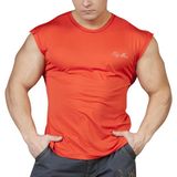 Big Sam Fitness Kolsuz T-Shirt Dry Fit Antrenman Atleti - Turuncu
