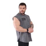 Big Sam Oldschool Bodybuilding Kolsuz Gömlek Antrasit 5044