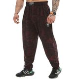 BIG SAM SPORTSWEAR COMPANY Cepli Erkek Bol Eşofman Altı, Oldschool Bol Kesim Spor Salonu Pantolonu, Siyah-Kırmızı, XL