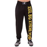 BIG SAM SPORTSWEAR COMPANY Cepli Erkek Eşofman Altı | Activewear Konforlu Tasarım Bol Kas Pantolon, Siyah/Sarı, L