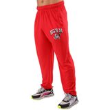 BIG SAM SPORTSWEAR COMPANY Cepli Erkek Eşofman Altı, Aktif Giyim Rahat Tasarım Spor Salonu Egzersiz Yaşam Tarzı Bol Pantolon, Red, L