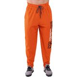 BIG SAM SPORTSWEAR COMPANY Cepli Erkek Eşofman Altı, Erkek Vücut Geliştirme Egzersiz Rahat Tasarım Bol Kas Pantolonu, Turuncu, XL