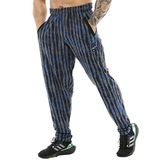 BIG SAM SPORTSWEAR COMPANY Erkek Bol Eşofman Altı Cepli, Vücut Geliştirme Aktif Giyim Konforlu Tasarım Kas Pantolonları, Mavi, 3XL