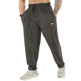 BIG SAM SPORTSWEAR COMPANY Erkek Bol Kesim Eşofman Altı, Elastik Bel Esnek Bol Egzersiz Eşofman Altı, Siyah, L