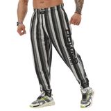 BIG SAM SPORTSWEAR COMPANY Erkek Cepli Bol Eşofman Altı, Büyük Boy Çizgili Oldschool Eşofman Altı, Baskılı, 3X-Large