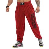 BIG SAM SPORTSWEAR COMPANY Erkek Cepli Bol Eşofman Altı, Oldschool Bol Kesim Spor Salonu Pantolonu, Bordo, M