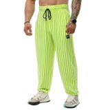 BIG SAM Sportswear Company Erkek Cepli Bol Eşofman Altı, Oldschool Bol Kesim Spor Salonu Pantolonu, Neon Yeşili, 3XL