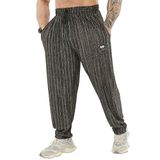 BIG SAM SPORTSWEAR COMPANY Erkek Gevşek Fit Eşofman Altı, Elastik Kemer Esnek Bol Egzersiz Eşofman Altı, Siyah, XL