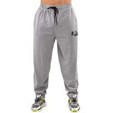 BIG SAM SPORTSWEAR COMPANY Erkek Vücut Geliştirme Antrenman Aktif Giyim Bol Rahat Pantolon, Gri, M