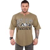 Big Sam West Coast Fitness Outdoor Antrenman T-Shirt Big Sam Haki 3283