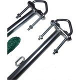 Big Store Metal Balkon Çamaşır Askılığı - Küpeşte Çamaşır Askılık Gri Elektrostatik Boyalı