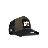 Big Think Logolu Cordura Siyah-Haki Trucker Şapka