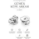 bigakan 925 Ayar Gümüş Küpe Arkası Küpe Vidası Küpe Klipsi Küpe Kelebeği arkalığı telkari süper tutuş