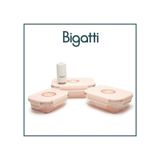 Bigatti Senna 04P0 4'Lu Vakumlu Saklama Kabi Seti Pembe