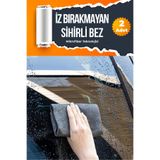 BigBear İz Bırakmayan Sihirli Temizlik Bezi; Pencere, Ayna, Araba, Mutfak, Banyo Temizliği-magic cloth