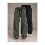 BigBrossBoutique Erkek 2' Li Keten Pantolon Haki - Siyah