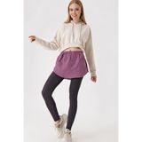 Bigdart 1888 Koyu Lila Sweatshirt ve Kazak Altı Kadın Kazak