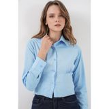 Bigdart 20231 Slim Fit Poplin Gömlek - Mavi