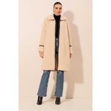 Bigdart 9125 Uzun Peluş Kaban - Krem - S - M