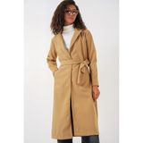 Bigdart By Serco Erkek Klasik Kaban %100 Polyester Kumaş Yakalı Siyah Regular Fit - Hardal - 38