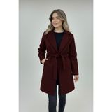 Bigdart Kadın Kuşaklı Kaban 9171 - Bordo