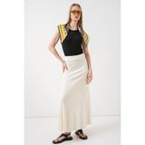 Bigdart Kadın Örme Uzun Etek 8073 - Ekru - 44