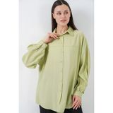 Bigdart Kadın Uzun Oversize Gömlek 5965 - E.yeşil - 38 - RAVEL